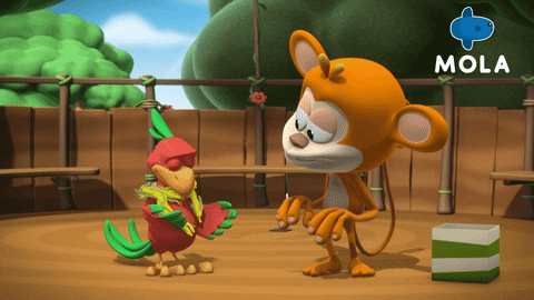 Macaw And Monkey GIF