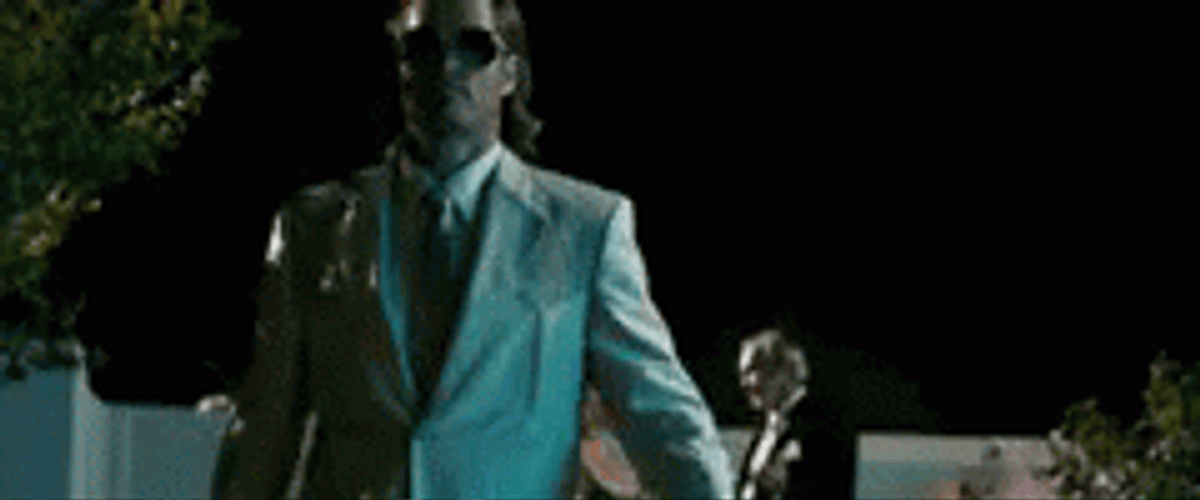 Macgruber Doing Dirty Finger While Walking GIF