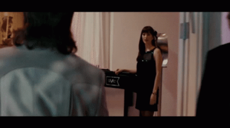 Macgruber Wearing White Shades And Walking Away GIF