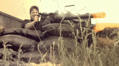 Heavy Firing 50 Caliber Machine Gun GIF