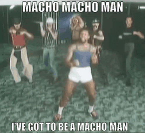 Macho Macho Man Dance Moves GIF
