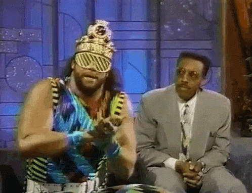Macho Man Down Again GIF