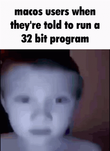MacOS Users Told To Run 32-Bit Program GIF