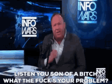 Mad Alex Jones Straightforward Question GIF