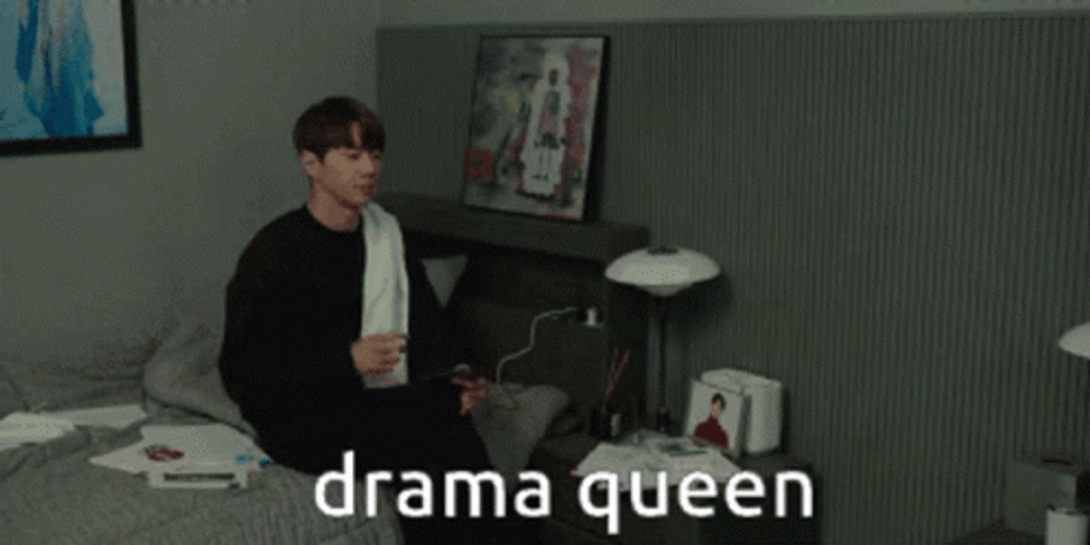 Mad Boy Drama Flipping His Scarf GIF