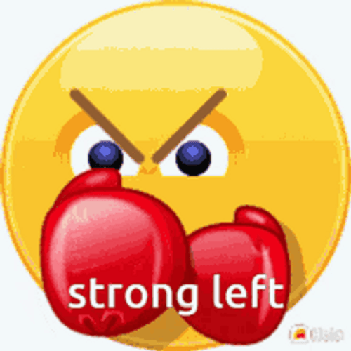 Mad Emoji Punching Action GIF