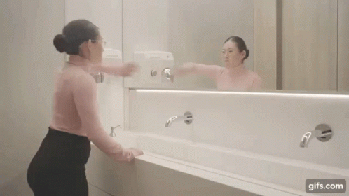 Mad Girl In The Bathroom GIF