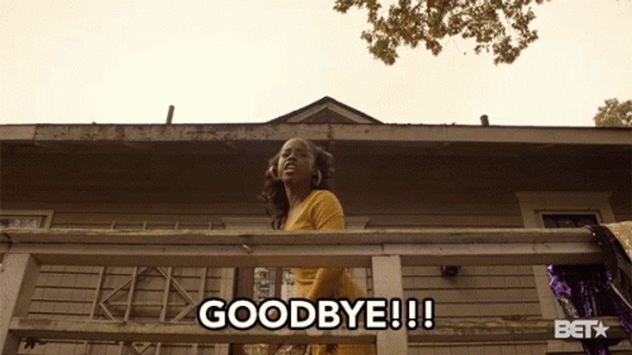 Mad Goodbye Get Out! GIF