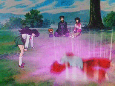 Mad Kagome To Inuyasha GIF