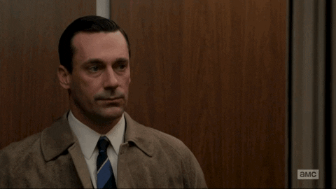 Mad Men Don Draper Inside Elevator GIF
