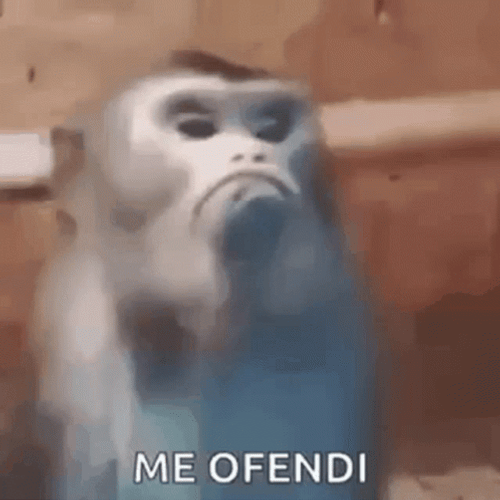Mad Monkey Offended Face GIF