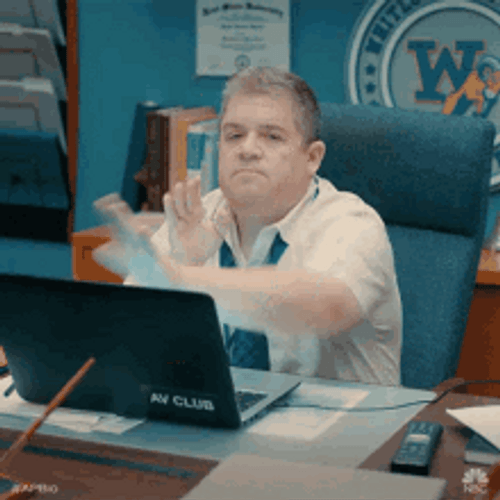 Mad Office Worker Shut Laptop Nothing To See Here GIF