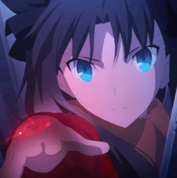 Mad Rin Tohsaka Anime Opening Hand Slowly GIF