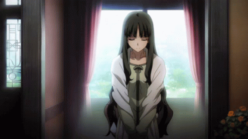 Mad Rin Tohsaka Showing Behind Her Sister GIF