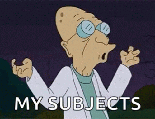 Mad Scientist Futurama Farnsworth My Subjects GIF