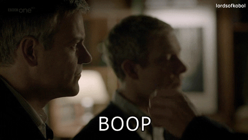 Mad Serious Guy Surprised Boop GIF
