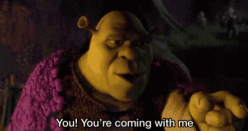 Mad Shrek Discussing With Arthur Pendragon GIF