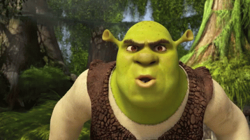 Mad Shrek Speaking GIF