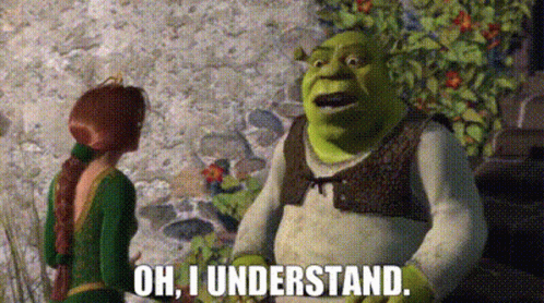 Mad Shrek Speaking To Princess Fiona GIF