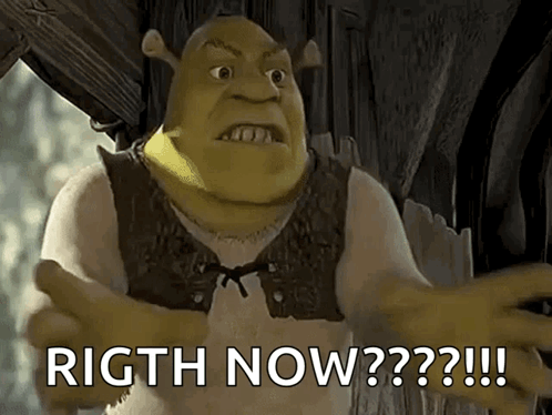 Mad Shrek Strangling Gesture GIF