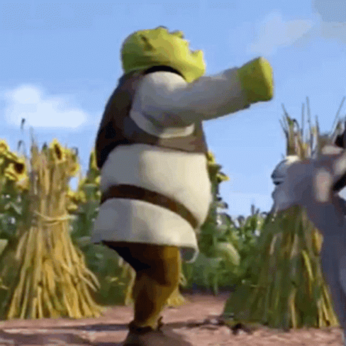 Mad Shrek Talking To Donkey GIF