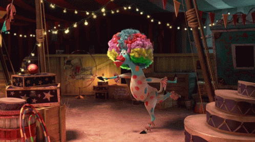 Madagascar Marty Clown Afro Dance GIF