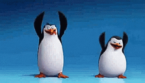 Madagascar Penguin 90s Dance GIF