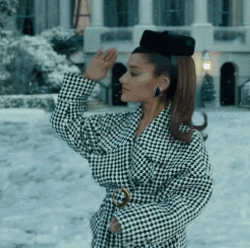 Madam President Ariana Grande Saluting GIF