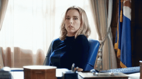 Madam President Elizabeth Mccord Looking Stressed GIF