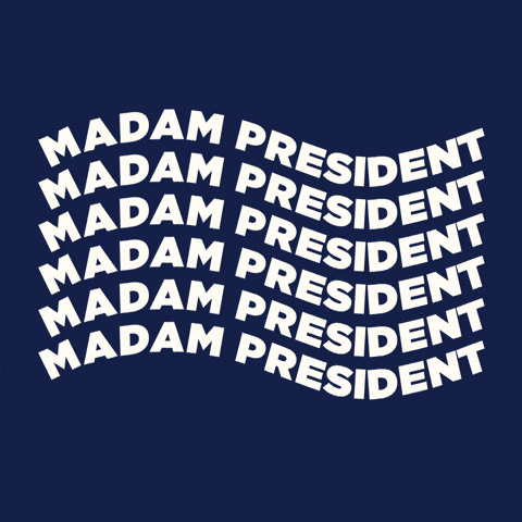 Madam President Text Animation GIF