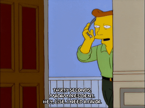 Madam President The Simpsons Bart Lisa GIF