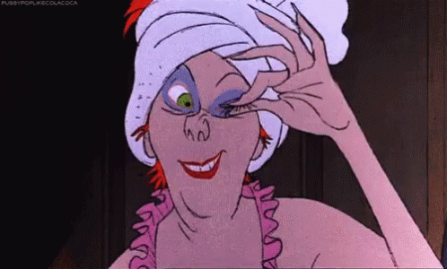 Madame Medusa Removing Her Eyelashes GIF