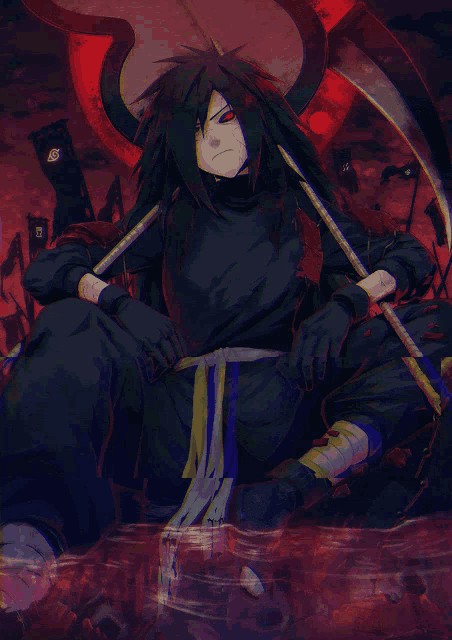 Madara Aesthetic Glitch GIF