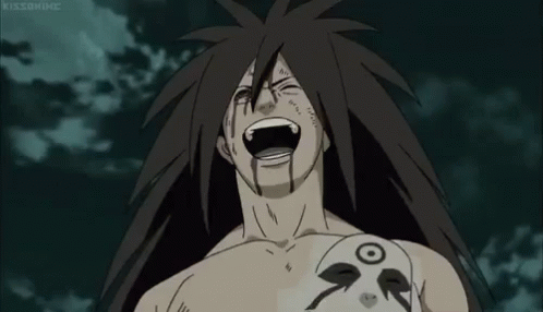 Madara Uchiha Evil Laugh GIF