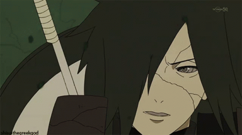 Madara Uchiha Sharingan Seriously Talking Naruto GIF