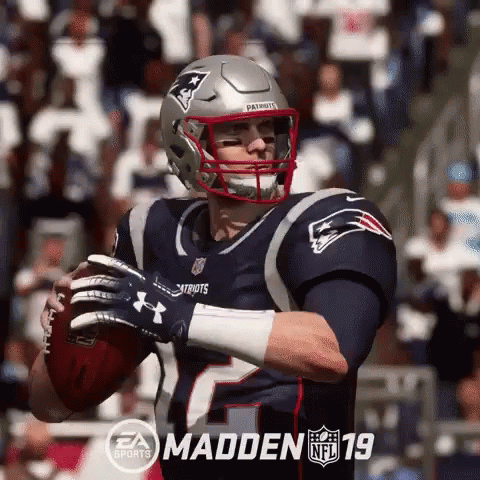 Madden Character Throwing Ball Animation GIF