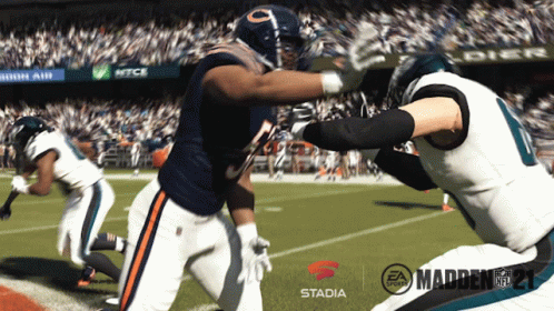 Madden Football Players Animation Fight GIF