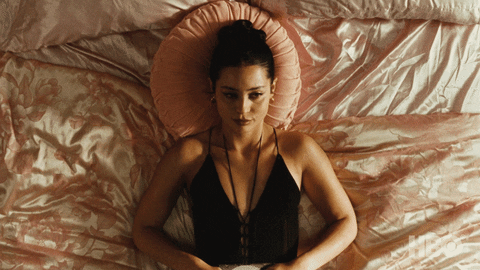 Maddy Blank Stare Lying In Bed Euphoria GIF