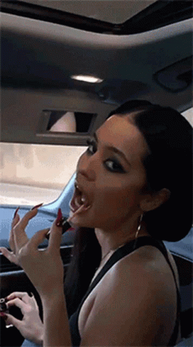 Maddy Perez Flirty Lip Tint GIF