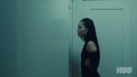 Maddy Perez Banging To Open Door GIF