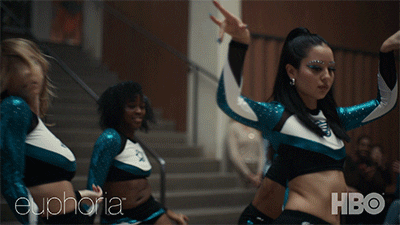 Maddy Perez Cheerleading Dance Euphoria GIF