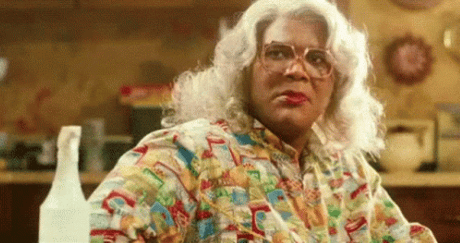 Madea Disappointed Shaking Head GIF