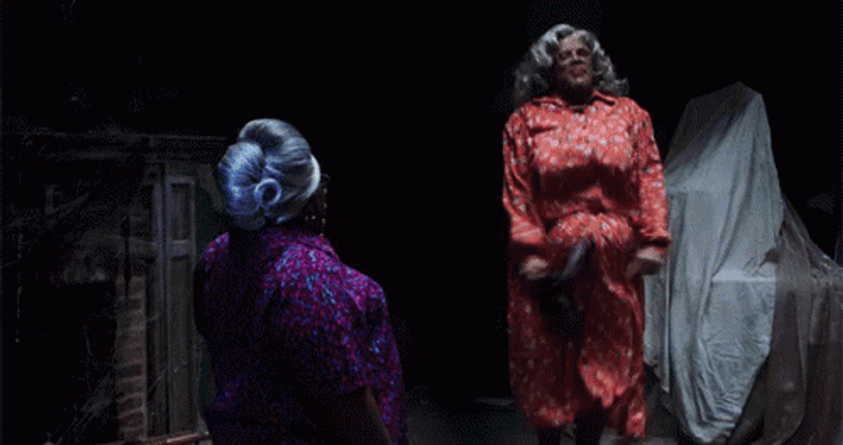 Madea Simmons Jumping Joyfully GIF