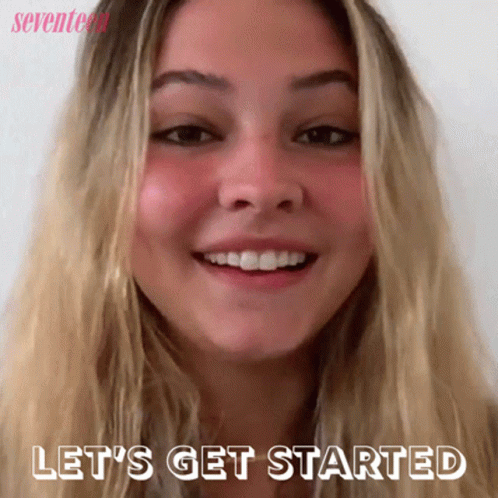 Madelyn Cline Let's Get Started GIF