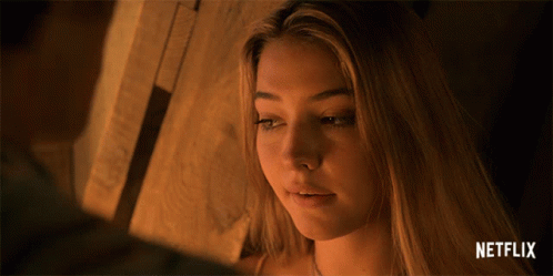 Madelyn Cline Sarah Cameron Sad Lip Bite GIF