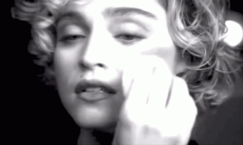 Madonna bruise make-up gif.