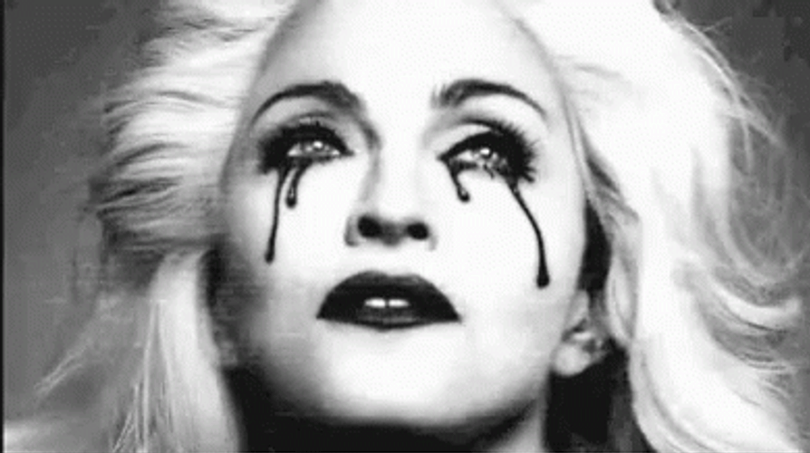 Madonna liquid eye mascara gif.