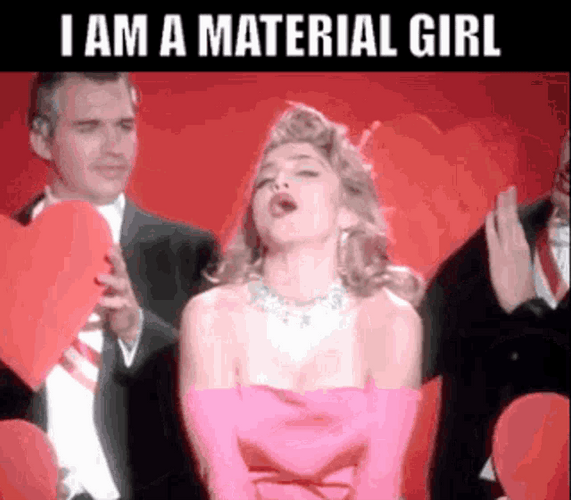 Madonna Material Girl gif.