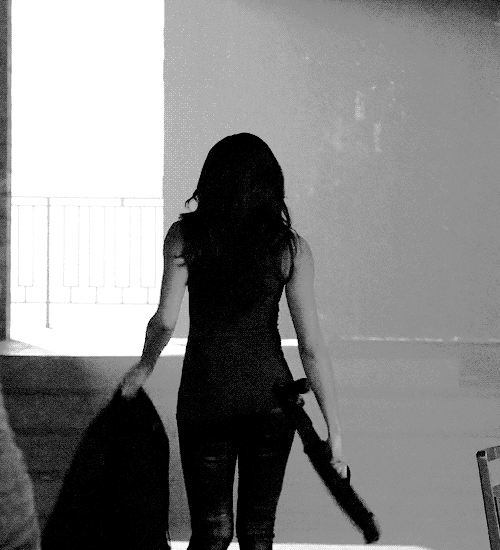 Mafia Girl Leaving The Scene GIF