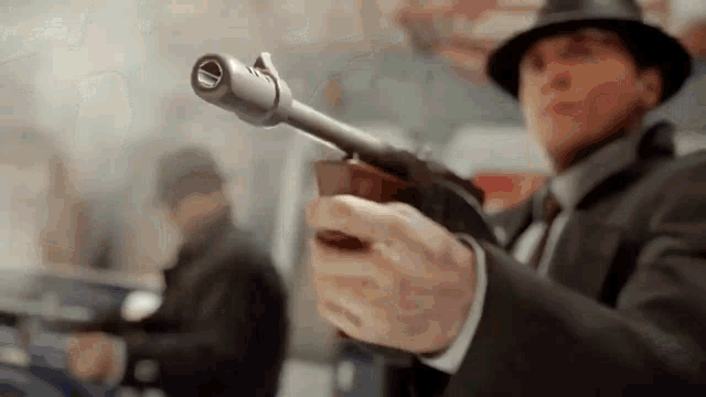 Mafia Video Game Non-stop Shoot GIF